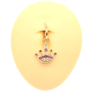 Anillo <span class=keywords><strong>de</strong></span> acero inoxidable para el <span class=keywords><strong>ombligo</strong></span>, anillo <span class=keywords><strong>de</strong></span> Color dorado con forma <span class=keywords><strong>de</strong></span> corona, colgante <span class=keywords><strong>de</strong></span> cristal, con Clip en el <span class=keywords><strong>ombligo</strong></span> - Product Image 3