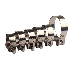 Colliers de serrage universels en acier inoxydable 36-79 mm pour tuyaux d'échappement de moto et de voiture, collier de serrage haute résistance pour conduites d'eau - Product Image 2
