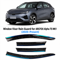 Deflectores de Viento y Lluvia para Ventanas Laterales (4 Piezas) con Acabado Ahumado para ARCFOX Alpha T5 MK1 2025 2026