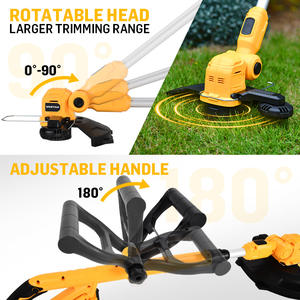 Tondeuse à gazon sans fil Vertak Factory 2000 mAh, outil <span class=keywords><strong>de</strong></span> <span class=keywords><strong>coupe</strong></span> d'herbe rechargeable 20 V, largeur <span class=keywords><strong>de</strong></span> <span class=keywords><strong>coupe</strong></span> 250 mm, tondeuse à gazon - Product Image 3