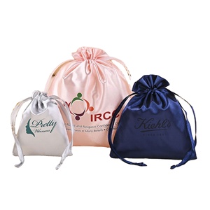 Sacs en tissu satiné avec cordon de serrage pour bijoux, emballages cadeaux, pochettes anti-poussière, vente en gros d'usine - Product Image 1