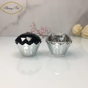 IN STOCK Custom Design Cosmetic Packaging 15Fea Black Crystal Surlyn Perfume Cap