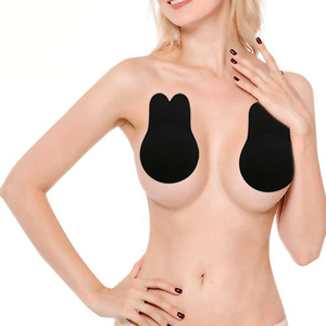 Collettività coniglietto a forma di orecchio a forma di lifting del <span class=keywords><strong>seno</strong></span> copri capezzoli adesivi Push up invisibile bastone su reggiseno in Silicone - Product Image 3
