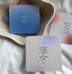 طباعة التغليف الفاخرة الحمل الحب الذاتي بطاقات التأكيدات الطباعة المخصصة تخصيص بطاقات تأكيد مجموعة سطح السفينة - Product Image 1