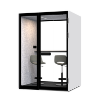 Nouvelle Cabine de Bureau Insonorisée Amovible Moderne Comine 2026 – Cabine Téléphonique avec Cadre en Alliage d'Aluminium pour Entrepôt et Villa