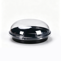 Boîte alimentaire ronde personnalisée en PET écologique, directement de l'usine, pour salades de fruits et légumes, snacks à emporter, emballage sous blister