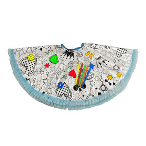 Moda çocuklar çizim elbiseler 5 belirteçleri renk kendi çanta çocuklar parti elbiseler - Product Image 1