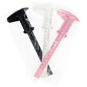 MASSA Herramienta para cejas de 150 MM Calibrador de acero inoxidable Vernier Regla Escala deslizante Plantillas Tatuaje Medición de cejas Dibujo Plástico - Product Image 1
