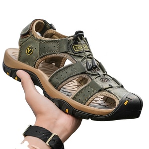 Sandales de Sport IRONDONKEY Grande Taille pour Hommes, Sandales en Cuir Fermées à Bout Respirant pour la Randonnée et l'Extérieur - Product Image 2