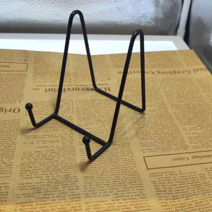 Goldsmith <b>Decorative</b> <b>Plate</b> Stand Cold Rolled Steel Easel Indoor Display Rack New Chinese Style - Product Image 4