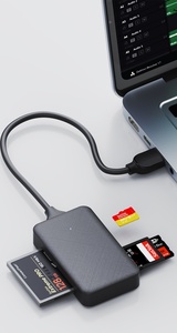 USB 3.0 Type C 4-in-1เครื่องอ่านสมาร์ทการ์ดขนาดกะทัดรัดอะแดปเตอร์อเนกประสงค์ใหม่สำหรับแล็ปท็อป/พีซีภายนอก5Gbps หน่วยความจำ <span class=keywords><strong>SD</strong></span> TF CF <span class=keywords><strong>MS</strong></span> - Product Image 3