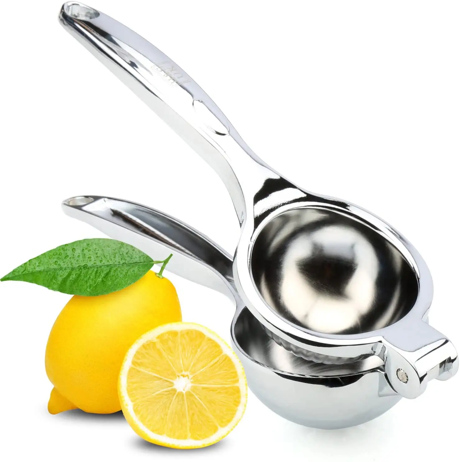 Exprimidor manual de frutas, limón, cítricos, acero inoxidable, portátil