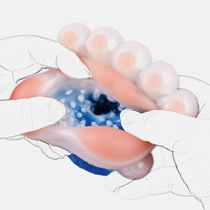 Masturbator Pria Bentuk Cakar Beruang GEEBA, Vagina Saku Silikon Lembut, Vagina Fantasi untuk Pria Masturbasi - Product Image 6