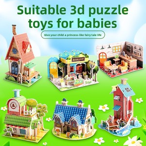 Puzzle 3D <span class=keywords><strong>en</strong></span> <span class=keywords><strong>papier</strong></span> créatif pour enfants, kit d'artisanat DIY, jouet éducatif à assembler, 0-24 mois, <50 pièces - Product Image 3