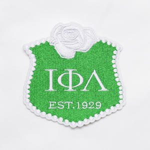 Parche bordado personalizado de tamaño pequeño, termoadhesivo, con logotipo de letras de carreras, para ropa, para organización de lotes y personalización. - Product Image 5