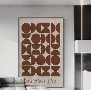 Stampa Artistica 3D Astratta da Parete, Decorazione in Metallo Fatta a Mano, Ecologica e Durevole, Arte Visiva Straordinaria per Soggiorno - Product Image 1