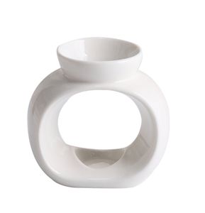 Chaudron huiles de parfum essentielles chauffe-cire de bougie en céramique blanche bon marché <span class=keywords><strong>brûleur</strong></span> de fonte - Product Image 1