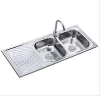 Éviers de cuisine à un bol en acier inoxydable 201 120*50cm pour restaurant