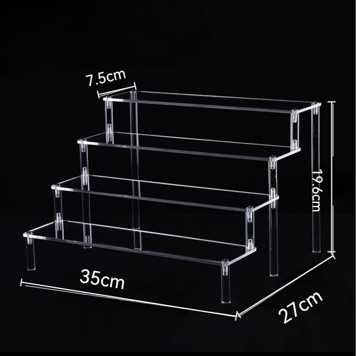 Le panneau transparent à 4 couches mesure 34,6 x 7,6 cm.