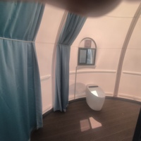 Dôme transparent préfabriqué - Hôtel bulle avec salle de bain, dôme géodésique préfabriqué de haute qualité pour jardin