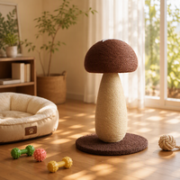 Griffoir pour chat en sisal extra-large, thème Halloween Champignon Rouge, Centre d'activités