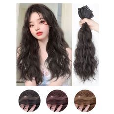Parrucca da donna da 55cm con capelli lunghi e alte ondate di calore per l'estensione dei capelli - Product Image 1