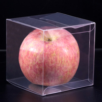 Petite boîte d'emballage transparente pliante de cadeau de Noël de bonbon de faveur de mariage d'animal de compagnie en gros
