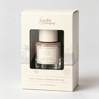 Boîtes rigides en papier couché personnalisées en gros pour emballage cosmétique, boîtes cadeaux gaufrées, emballages postaux pour vernis à ongles et huiles, jetables