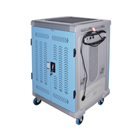 Chariot de recharge intelligent et armoire de rangement verrouillable pour 36 appareils Chromebook iPad Tablette Ordinateur portable Station de recharge