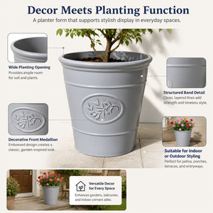 <span class=keywords><strong>Pot</strong></span> de jardin de grande capacité de 16 pouces, <span class=keywords><strong>pot</strong></span> à plantes en plastique robuste, pots à fleurs d'intérieur et d'extérieur - Product Image 6