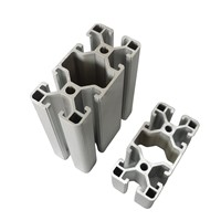 Profils d'extrusion en alliage d'aluminium 6063 conformes aux normes européennes 4040 4080 40120, profils de cadre avec usinage CNC