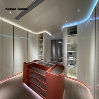 Dressing moderne de luxe haut de gamme, laqué brillant, sur mesure, en bois massif, armoire intégrée, chambres personnalisées