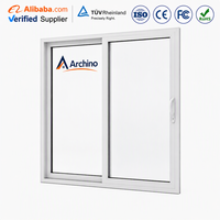Porte coulissante de terrasse en aluminium à rupture de pont thermique certifiée NFRC de qualité supérieure pour villa résidentielle moderne, design écoénergétique