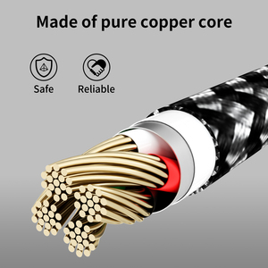 Cable <span class=keywords><strong>USB</strong></span> C de nailon trenzado de 6 pies, cable de cargador múltiple con puerto <span class=keywords><strong>Micro</strong></span> e IP tipo C para <span class=keywords><strong>iPhone</strong></span> 16/15, cable de carga - Product Image 2