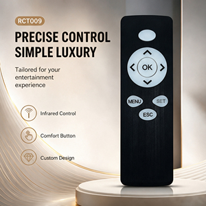 JC <span class=keywords><strong>Shinco</strong></span> Maßgefertigte 9-Tasten Silikon-Matrix Kunststoff-Fernbedienung mit IR/BT/RF/2,4G 10m Reichweite OEM ODM - Product Image 1