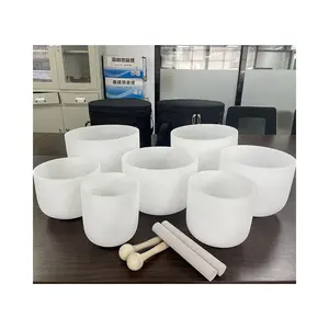 SIHE Manufacture wholesale Frosted Quartz Crystal Singing Bowls