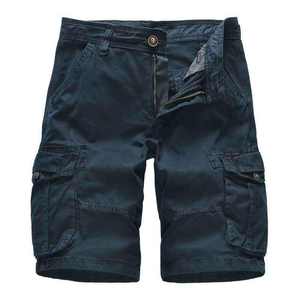 Pantalones Cortos Cargo Casuales de Color Sólido para <span class=keywords><strong>Hombre</strong></span>, Corte Clásico, Ajustados, de Algodón, en Oferta de Verano - Product Image 3