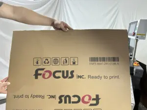 FocusInc fabrika doğrudan satış UV tek geçiş yazıcı kağıdı fincan yazıcı Pizza kutu baskı makinesi