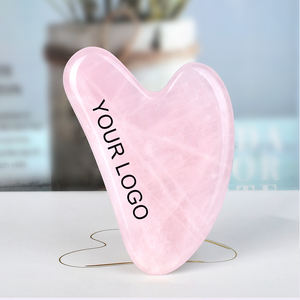 Pietra di quarzo rosa naturale per la cura della pelle del <span class=keywords><strong>viso</strong></span> portatile Guasha Logo personalizzato di cristallo rosa <span class=keywords><strong>viso</strong></span> giade Gua Sha Anti invecchiamento massaggiatore - Product Image 5