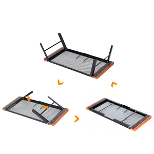 OEM ultraléger Corée Pliante Anti-brûlure Manche en bois Maille métallique Fer Pique-nique Barbecue Pliable Camp Bbq Grill Table - Product Image 5