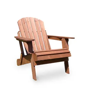 Custom Solid Wood Adirondack Chair for Outdoor for Summer Beach Yard or Sun Lounger Folding Wooden Outdoor Furniture