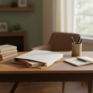 Boîte en papier pour album laminé mat recyclé 12,5" x 12,5" x 1/2" rectangulaire blanche gaufrée pour emballage cadeau et artisanat - Product Image 2