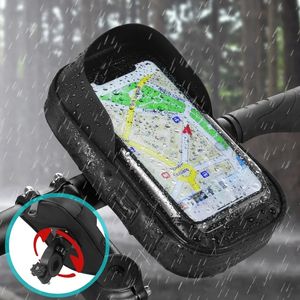 360 ° Rotation Avant Cadre Navigation Titulaire Étanche Écran Tactile Téléphone Stand <span class=keywords><strong>Carte</strong></span> Sac pour Moto Vélo Électrique Vélo Vélo - Product Image 1
