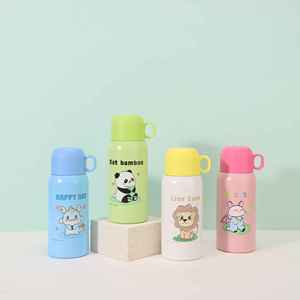 Cute Modern 316 Stainless Steel Vacuum Insulated Mug with 6-12 Hours Thermal Insulation Leak-Proof Lid & <b>Straw</b> - Product Image 1