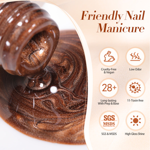 BORN PRETTY Esmalte en Gel Magnético Ojo de Gato Tendencia de Otoño 8 <span class=keywords><strong>Colores</strong></span> Marrón Dorado Otoñal Suministros <span class=keywords><strong>para</strong></span> Manicura - Product Image 6