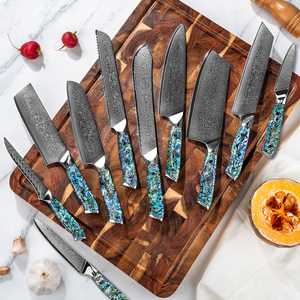 الأكثر مبيعاً سكين Chef ox s بمقبض قشرة راتينج سكين دمشكوس صلب مطبخ دمشقي - Product Image 1