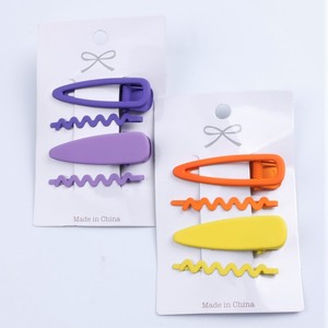 Nuevo conjunto coreano de cuatro piezas Candy Internet Celebrity goma laca borde primavera gradiente Color gota de agua pinzas para el cabello al por mayor - Product Image 3