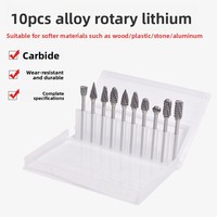 Xin Sentuo - Venta Directa de Fábrica: Juego de 10 Fresas Rotatorias de Carburo para Taladro Eléctrico, Herramienta de Pulido y Desbaste, Broca de Doble Rosca de 36mm