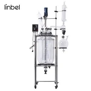 Industrie Extractie GG17 Borosilicate Dubbele Laag Lab Jacketed Glas Chemische Reactor