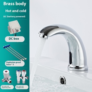 하이 퀄리티 단일 레버 센서 수도꼭지 자동 주방 화장실 욕실 수도꼭지 침실 사용을위한 효율적인 세라믹 코어 - Product Image 4